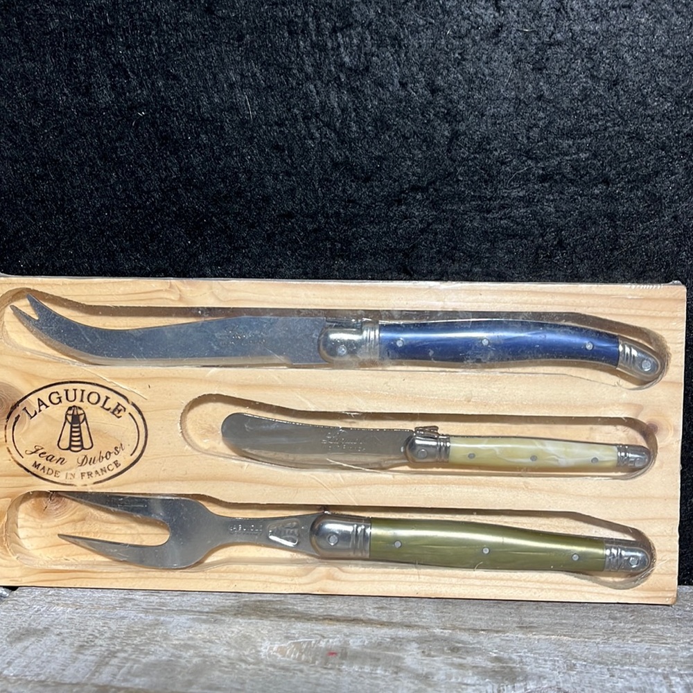 Jean Dubost 3pc Cheese Set. New, Never opened